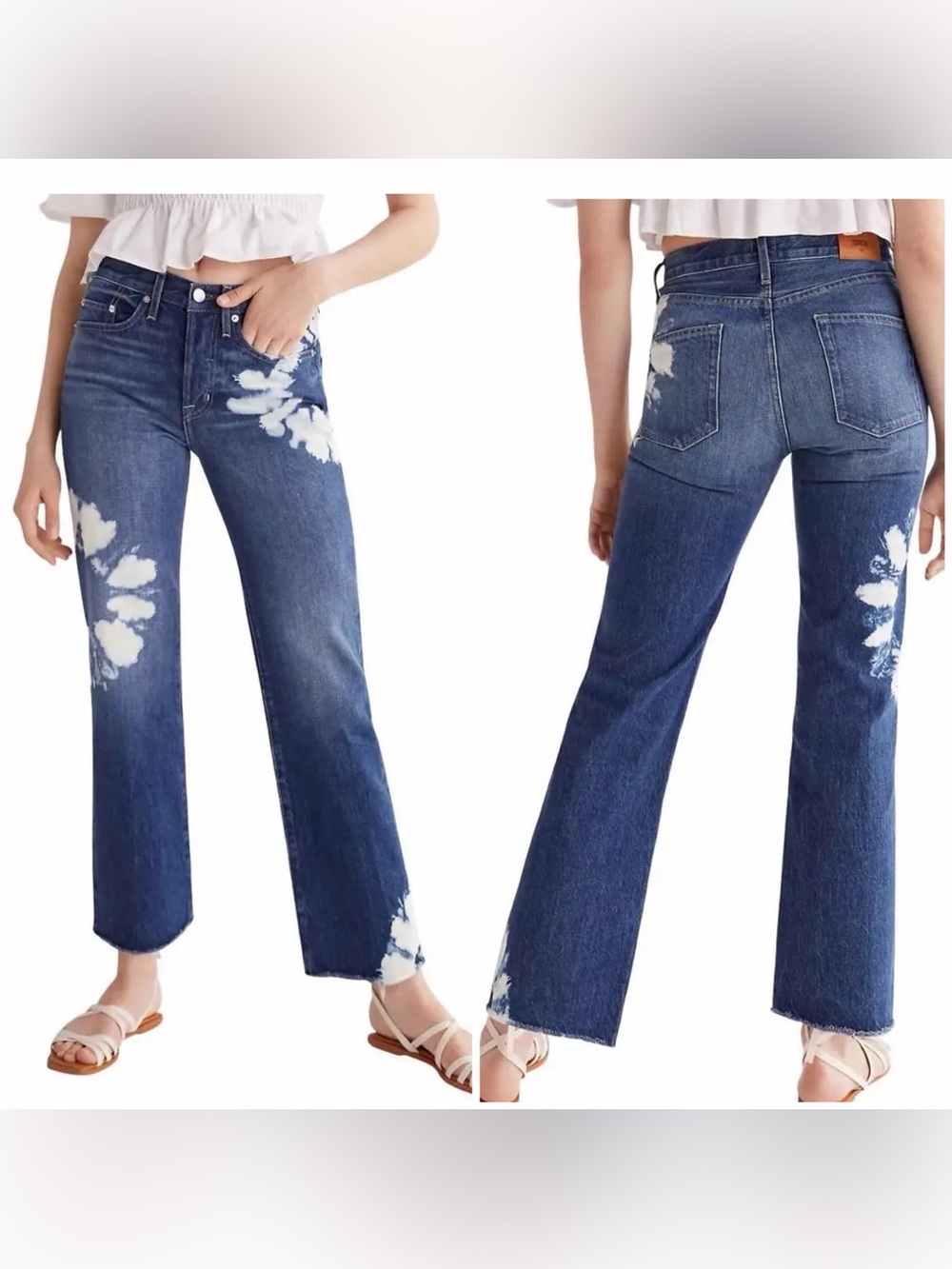 Edwin Anthropology Kali Ankle Vintage  Straight Jeans - Blue